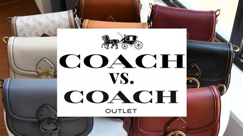 coach outlet vs leather bags.